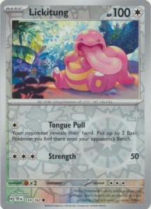 Lickitung - 124/162 - Common Reverse Holo 