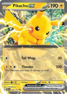 Karta Pokemon - Pikachu ex - 028/131 - Ultra Rare