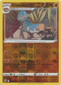 Cranidos - 076/189 - Uncommon Reverse Holo - Pokemon karta    