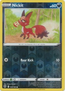 Nickit - 103/189 - Common Reverse Holo - Pokemon karta  