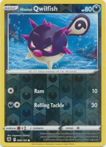 Hisuian Qwilfish - 088/189 - Common Reverse Holo - Pokemon karta   