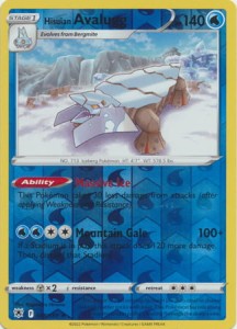 Hisuian Avalugg - 048/189 - Rare Reverse Holo - Pokemon karta   