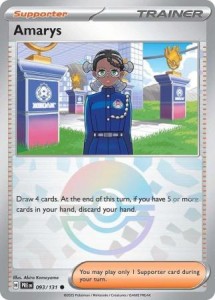 Amarys - 093/131 - Common Pokeball Reverse Holo Pokemon