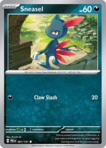 Sneasel - 061/131 - Common - Pokemon