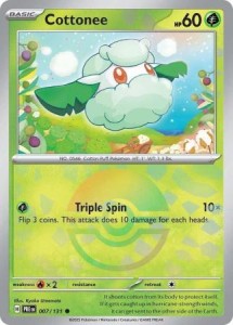Cottonee - 007/131 - Common Pokeball Reverse Holo - Pokemon