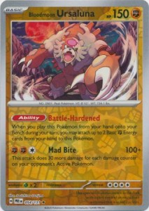 Bloodmoon Ursaluna - 054/131 - Reverse Holo Rare - Pokemon