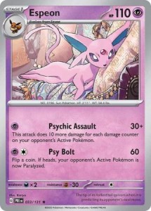 Espeon - 033/131 - Holo Rare - Pokemon