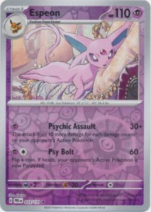 Espeon - 033/131 - Reverse Holo Rare - Pokemon