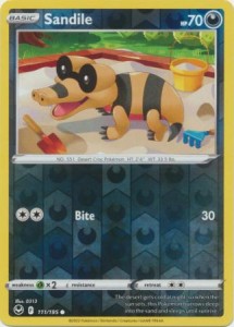 Sandile - 111/195 - Common Reverse Holo - Pokemon 