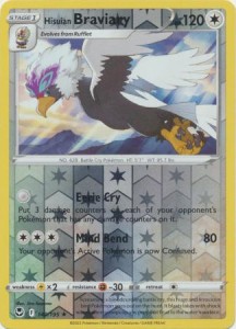 Hisuian Braviary - 149/195 - Rare Reverse Holo - Pokemon  