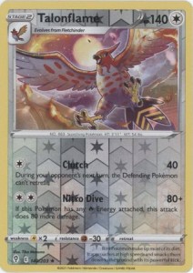 Talonflame - 140/203 - Rare Reverse Holo - Pokemon 