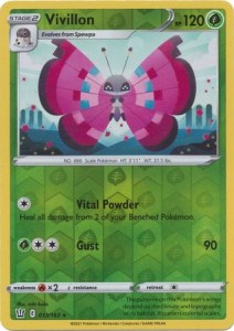 Vivillon - 013/163 - Rare Reverse Holo - Pokemon 