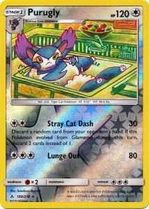 Purugly - 160/214 - Rare Reverse Holo - Pokemon  