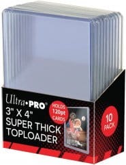Ultra Pro Koszulki na karty sztywne Ultra Pro TOPLOADER Super Thick 120pt. 3"x4" (kpl. 10 szt. sztywnych koszulek)