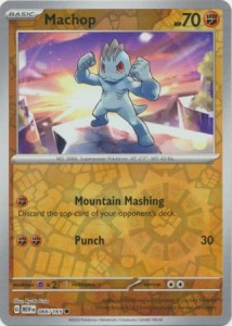Pokemon 151 Machop - 066/165 - Common Reverse Holo