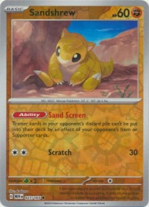 Pokemon 151 Sandshrew - 027/165 - Common Reverse Holo