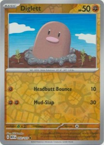 Pokemon 151 Diglett - 050/165 - Common Reverse Holo