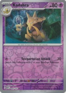 Pokemon 151 Kadabra - 064/165 - Uncommon Reverse Holo