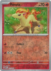 Pokemon 151 Ponyta - 077/165 - Common Reverse Holo