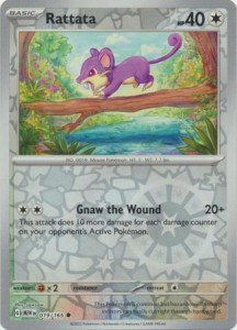 Pokemon 151 Rattata - 019/165 - Common Reverse Holo