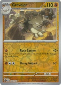 Pokemon 151 Graveler - 075/165 - Uncommon Reverse Holo