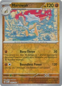Pokemon 151 Marowak - 105/165 - Holo Rare Reverse Holo
