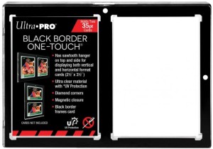 Ultra Pro 35PT 2-Card Black Border UV ONE TOUCH Magnetic Holder 