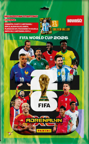 PANINI FIFA WORLD CUP 2026 - MEGAZESTAW STARTOWY ALBUM KARTY .png