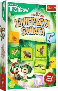 Gra edukacyjny Trefl Rodzina Treflików: Zwierzęta Świata