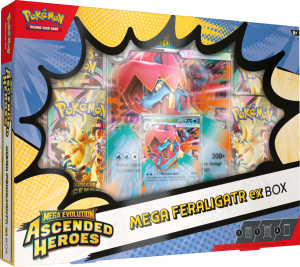Pokémon TCG: Mega Evolution - Ascended Heroes - Mega Feraligatr ex Box - PRZEDSPRZEDAŻ