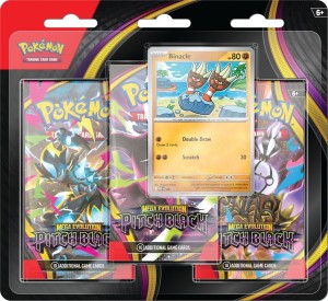 Pokémon TCG: Mega Evolution - Pitch Black - 3-Pack Blister  - PRZEDSPRZEDAŻ 