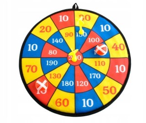 Dart Game dla dzieci. Tarcza z rzutkami na rzep 3+