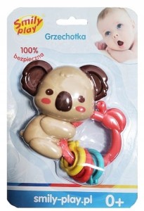 Grzechotka kolorowa Koala Smily Play 0m+