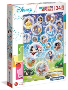 Clementoni Puzzle Supercolor Maxi 24el. Disney bajki