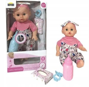Lalka bobas Agusia niemowlak 30cm na baterie