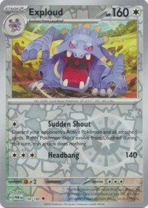 Exploud - 150/182 - Uncommon Reverse Holo - Pokemon
