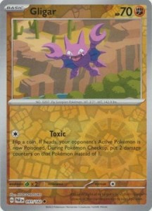 Gligar - 091/182 - Common Reverse Holo - Pokemon