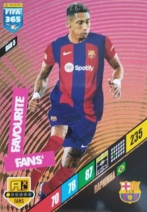 FIFA 365 2024 Panini FANS FAVOURITE BAR 5 RAPHINHA