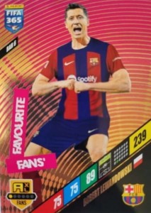 FIFA 365 2024 Panini FANS FAVOURITE LEWANDOWSKI BAR 6