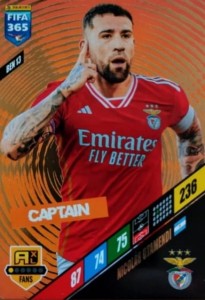 FIFA 365 2024 Panini CAPTAIN BEN 13 OTAMENDI BENFICA