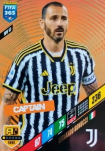 FIFA 365 2024 Panini CAPTAIN JUV 13 BONUCCI JUVENTUS