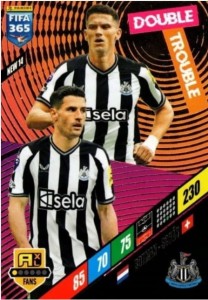 FIFA 365 2024 Panini DOUBLE TROUBLE NEW14 Fabian Schär / Sven Botman Panini