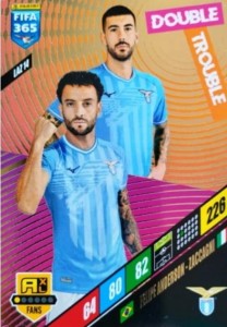 FIFA 365 2024 Panini DOUBLE TROUBLE Filipe Anderson Zaccagni LAZ 14 LAZZIO