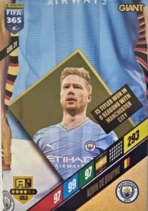 FIFA 365 2024 Panini - GOLD GIANT DE BRUYNE - GOL 31