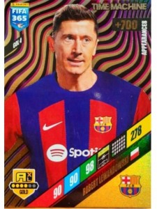 FIFA 365 2024 Panini - GOLD TIME MACHINE GOL 4 LEWANDOWSKI