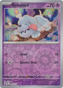 Greavard - 099/197 - Common Reverse Holo Pokemon