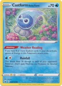 Castform Rainy Form - 033/198 - Common Pokemon