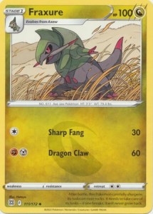 Fraxure - 111/172 - Uncommon Pokemon