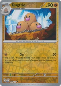 Dugtrio - 104/197 Uncommon - Reverse Holo Pokemon