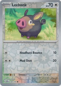 Lechonk - 182/197 - Common - Reverse Holo Pokemon